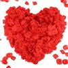 huaao Petali di Rosa 3000pcs Seta Artificiali Foglie di Rosa Finti Rossi, Decorazione Romantica per Matrimonio San Valentino Festa Proposta Matrimonio Atmosfera Natale, Rosso