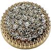 vingol 10 Pz Pulsanti tondi in metallo con strass per abbigliamento DIY Accessori per cucito Decorazione di matrimonio Grossista Lusso Moda Decorazione Pulsante