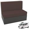 MeYuxg 2 Pezzi Coprisedie per Camper (1 Set), Coprisedie per Camper, Coprisedie per Camper per Rimorchi, Fodera per Divano Elasticizzata, per Camper, Ristorante, Lavabile in Lavatrice (Marrone Scuro)