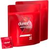 Durex - Preservativi classici "Contatto comfort", 2 pacchi da 40 pezzi (80 preservativi)