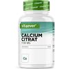 vit4ever Calcio Citrato - 180 Capsule - Alto dosaggio - Vegan | Con 1100 mg per Capsula - Scorta per 2 mesi - Elevata Biodisponibilità - Calcio per Ossa, Denti e Metabolismo Energetico