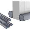 MAGIC SELECT 2x Paraspifferi Sottoporta e Finestre da 80 a 90 cm, Doppia Guarnizione in Similpelle, Regolabile tra 32 e 94 cm. Isolamento Acustico, Riduzione Freddo/Calore, Antivento, Luce, Polvere, Insetti.