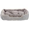 Dehner Cuccia per cani e gatti Sammy, ca. 90 x 70 x 20 cm, poliestere, grigio