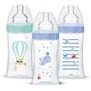 Dodie Dobie, Confezione da 3 Biberon Anticolica Sensation+, Bambino, 270 ml, 0-6 mesi, Tettarella Piatta, 2 Fori