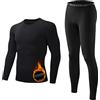ATRACTIVOLL Biancheria Intima Termica Set, Maglia Termica Uomo Antivento Funzionale Base Layer Invernale Intimo Termico Asciugatura Rapida Autunno Maglie Termiche e Pantaloni per Sci Ciclismo Allenamento Corsa
