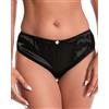 Satini Slip in Raso di Seta - Bordo Elastico Morbido, Lingerie Elegante Confortevole, Slip Sissy (Rosa Baby - Rose Rosse, M)
