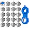 ZITFRI 20 pz. Rompigetto Aeratore Rubinetto M24 Filtro Rubinetto da Cucina + Chiave Rompigetto per Rubinetti, Risparmio Idrico