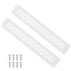PATIKIL 12 X 2 Pollici Griglia Di Aerazione Per Porte, 2 Pezzi Griglia Di Ventilazione In Alluminio Resistente Con Viti Di Montaggio Per Ante Di Armadi E Guardaroba, Bianco
