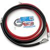 Exoda set di cavi batteria 50 mm² 200cm M8 rosso nero con incisione
