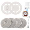 VOUPRONGZY 6 Pcs Panni per Mocio per Roborock Qrevo Master/Qrevo Pro Spazzole a Disco per Roborock P10/Pro/P10s/P10s Pro/Qrevo S Panni Mop di Ricambio con 2 Staffa Panno per Aspirapolvere Accessori