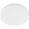 Eglo Pogliola-E - Lampada da soffitto a LED, plafoniera piatta, per corridoio, camera letto, in metallo e plastica bianchi, bianco caldo, diametro di 22 cm