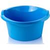 IPEA Bacinella Tonda in Plastica Multiuso 7L - SUPER SOLIDA - Made in Italy - 36x36 x16cm - Vaschetta per Lavare Casa, Vestiti, Bucato, Piatti - Bacinella Rotonda Plastica Dura - Uso Interno Esterno