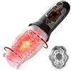 Future of your pleasure Sensual Masturbazione per uomini, giocattolo sessuale per uso solitario con Rotazione e Vibrazione - 22 cm, 8 cm di profondità di inserimento, Ø 5 cm apertura per stimolazione intensa, set di vibrator MC42