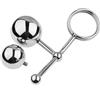 Future of your pleasure Sensual Anal Hook sfere anali 20cm diametro delle sfere 3,7cm e 4,8cm sfere anali sfere anali anello scrotale sfere anali intercambiabili per uomo e donna Analplug in acciaio inox analhaken FOPS A23-2