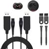 Vmoomax Caricabatterie USB da 15 V compatibile con Philips HQ8505, 2 cavi di ricambio per cavo Norelco Oneblade Series 3000 5000 7000 9000 QP6510 QP6620 MG5750 MG7790