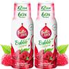 FruttaMax Sciroppo ai Lamponi | Meno Zucchero | 60% Frutta Vera | Compatibile con Gasatori - 2 x 500ml