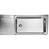 Foster 3219 051 Lavello da Incasso 1 Vasca con gocciolatoio a Sinistra 116 x 50 cm Sopratop Serie EVO Acciaio Inox 3219051