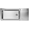 Foster 3219 052 Lavello da Incasso 1 Vasca con gocciolatoio a Destra 116 x 50 cm Sopratop Serie EVO Acciaio Inox 3219052