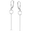 LeCalla Orecchini a goccia in argento Sterling 925 | Orecchini pendenti leggeri verticali da donna | Orecchini pendenti per gioielli regali, 50mm by 8mm, Argento sterling, Non pietra preziosa