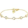Sofia Milani - Bracciale da Donna in Argento 925 - Placcato Oro con Pietra Zircone - Ciondolo a Pietra Zircone - B0368