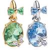 Simphman Ciondolo in argento sterling 925, per braccialetti e collane europei, per tutti i giorni, amore, famiglia, regalo per donne, one size, Metallo, Zirconia cubica