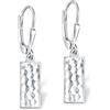 LeCalla - Orecchini a monachella pendenti in argento Sterling 925 | Orecchini a goccia leggeri italiani a forma di lacrima per donne, Argento sterling, Non pietra preziosa