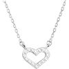 Sofia Milani - Collana da Donna in Argento 925 - con Pietra Zircone - Ciondolo a Cuore - 50319