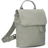Zwei Piccolo zaino da donna Mademoiselle.M MR45, mini zaino da 2 litri, classico ed elegante, con chiusura magnetica, scomparto con cerniera sul retro e anello portachiavi, salvia, Taglia unica