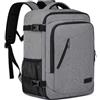 WENIG Zaino Ryanair 40x30x20 Bagaglio a Mano per Eurowings Wizzair Zaino da Viaggio Aereo 24L Borsa da Cabina per Voli,14 Pollici Zaino Porta PC con Caricatore USB Zaino da Viaggio per Donna Uomo,Grigio