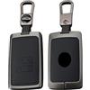 ontto Custodia per chiave auto, protezione per chiavi dell'auto, adatta per Renault Austral 2025 2024 2023 2022, custodia in metallo, custodia per chiavi in pelle, 4 tasti, accessorio A, colore nero