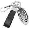 SparkleJoy Custodia per chiave auto con portachiavi compatibile con Nissan Qashqai J11 J12 Juke F15 X Trail T32 Micra K13 K14 Infiniti Q50 QX60 EX35 chiavi, cover protettiva in TPU - Smart Key