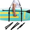 PPXIA Tavola da surf, tracolla per tavole da surf, paddleboard, longboard, kayak e canoa, accessori per tavola SUP con supporto per paddle