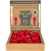 Castle Tees Confezione ufficiale rossa da 2 - 80 pezzi x 32 mm 1 ¼ pollici rosso premium bambù tee + strumento di riparazione del passo 0, marcatore palla e matita. Due volte la forza del bambù