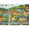 MOJIGE Puzzle 1000 pezzi per adulti puzzle per adulti Puzzle da 1000 pezzi Gioco impegnativo per il tutto per le donne, regali per uomini, Tema:Happy Town