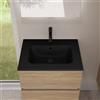 evineo ineo5 evo lavabo integrato slim La: 61,5 P: 46,5 cm, BE0834BM, ineo5 evo nero opaco [Lavabi > Lavabi Integrati]