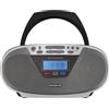 Aiwa Radio con lettore CD e Bluetooth Silver