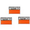 GUTE LINES Cartello AFFITTASI Rivolgersi a Numero Locale Privati o Agenzie, Segnaletica con Nastro Adesivo Cartello Affittasi (Arancione, 3PCS 20 x 30cm)