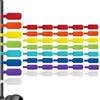 YAYNO 40 pezzi Etichette per cavi da scrivere marcatori di cavi in plastica riutilizzabili Etichette Autoadesive Multicolore Etichetta per gestione cavi, elettronica e cavi di ricarica