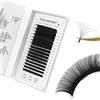 NAGARAKU Individuali Classiche Ciglia a Ciglia Fatte a Mano Lusso Aggiornate di Terza Generazione Morbide Delle Singole Finte Naturale Professionali Ciglia Nero Opaco Eyelash 16 File(0.07mm D 7-15m)