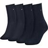 Tommy Hilfiger Classic, Calzini Donna, Navy 560, 39-42 (Pacco da 4)