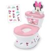 Bright Starts, Disney Baby Minnie Mouse My Size Vasino Bambini 2-in-1 Vasino con Suono di Scarico, Sedile WC Rimovibile, Include 12 Adesivi, Addestramento al Vasino, Da 18 Mesi