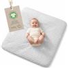 roba Coprimaterasso con Angoli per Fasciatoio Lil Planet, Certificato GOTS, 75 x 85 cm, Cotone Organico, in Spugna, Pois, Traspirante, Lavabile, Idrorepellente, Grigio