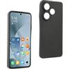 REY Cover in Gel TPU Nera per XIAOMI REDMI Turbo 3 5G - Poco F6 5G, Ultra Sottile 0,33 mm, Morbido Flessibile, Custodia Silicone