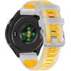 U-LIMVE Cinturino per Garmin Forerunner 570 47mm/Forerunner 265/Forerunner 255/Vivoactive 4/Venu 3/Venu 2, fascia di ricambio in silicone a sgancio rapido da 22mm