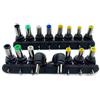 Liwinting 8 pezzi adattatore di alimentazione universale TIP gomito piede spina a 8 file adattatore comune spina