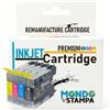 Mondo Stampa LC1280 LC1240 LC1220 Multipack 4 Colori Alta Capacità per Brother MFC-J5910DW, MFC-J6510DW, DCP-J525W, MFC-J430W e serie MFC/DCP