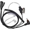 HYS Auricolare compatibile con Motorola SL300 SL1600 SL2600 SL4000 SL7550 SL1K Digital Radio, auricolare acustico con microfono e PTT