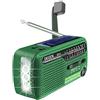 XHDATA DE13 FM AM SW Radio Portatile Manovella Solare EmergenzaRadio Wind Up Radio con Torcia Elettrica Luce da Lettura Regolabile SOS Allarme Funzione Adatta a Famiglia Campeggio