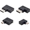chenyang Mini DP DisplayPort 1.4 8K 60hz a DP DisplayPort adattatore maschio a femmina 90 gradi angolo sinistro ultra-HD UHD per video PC portatile 4 pz/set