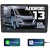 AWESAFE 9 Pollici Android 13 Autoradio per Fiat Ducato (2006-2013) Wireless CarPlay Android Auto Bluetooth GPS Navigazione FM AM RDS WIFI Comandi al volante